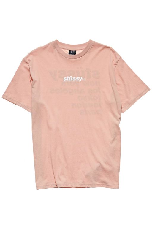 Stussy Womens Daytona BF T Shirt Pink - YVODT9486